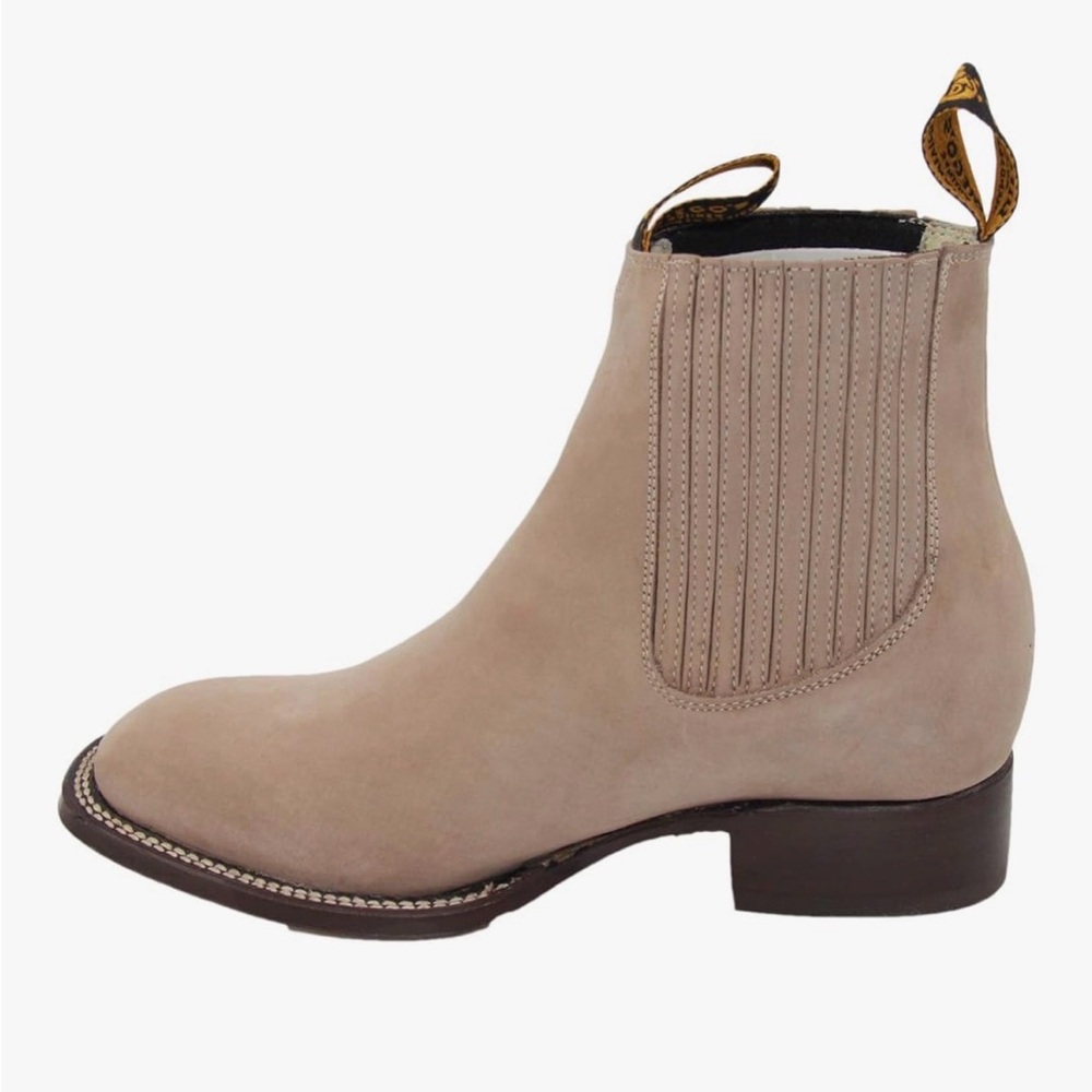 NWOB DIEGO'S Men's Taupe Ankle Boots - Rodeo Toe
